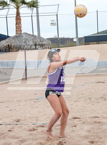 Thumbnail 1 in Millennium vs Verrado (OC Beach Invitational F2S Final) photogallery.