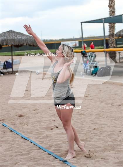 Thumbnail 1 in Millennium vs Verrado (OC Beach Invitational F2S Final) photogallery.