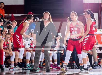Thumbnail 1 in Seton Catholic vs. Miami Country Day (DICK'S National Tournament Semifinal) photogallery.