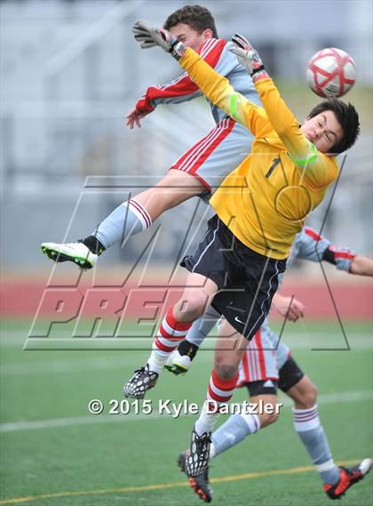 Thumbnail 3 in St. Thomas Catholic @ John Paul II (TAPPS Division 1 First Round) photogallery.