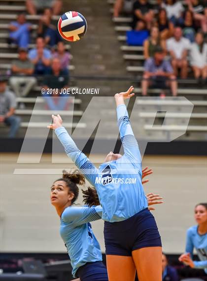 Thumbnail 2 in Reagan [Ronald] vs Johnson (NEISD Volleyball Tournament) photogallery.