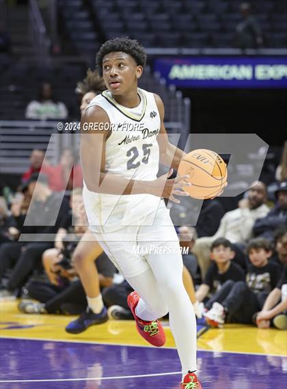 Thumbnail 2 in De La Salle vs Notre Dame (SO) (2024 Coastal Catholic Classic) photogallery.