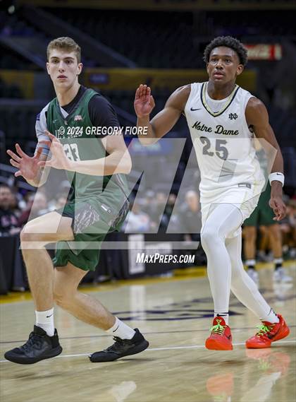Thumbnail 1 in De La Salle vs Notre Dame (SO) (2024 Coastal Catholic Classic) photogallery.