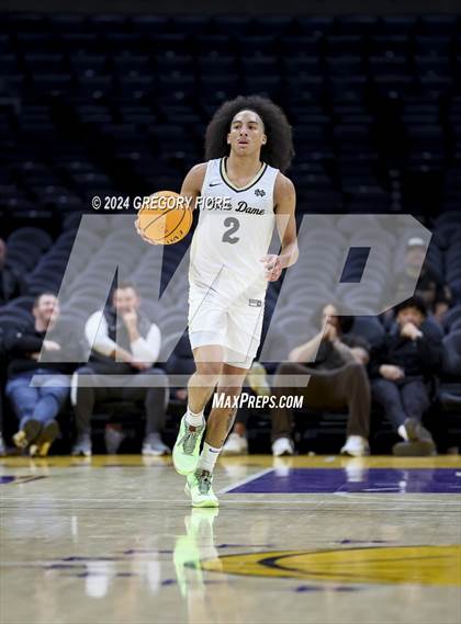 Thumbnail 2 in De La Salle vs Notre Dame (SO) (2024 Coastal Catholic Classic) photogallery.
