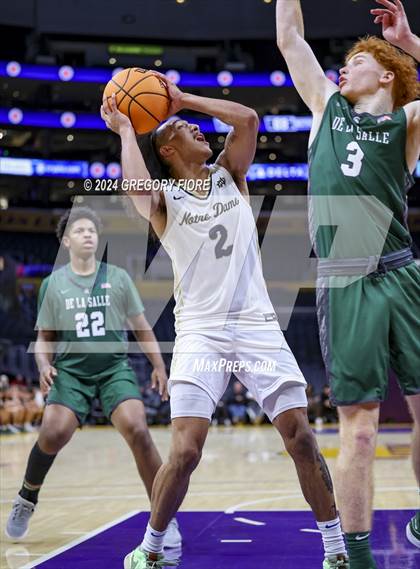 Thumbnail 2 in De La Salle vs Notre Dame (SO) (2024 Coastal Catholic Classic) photogallery.