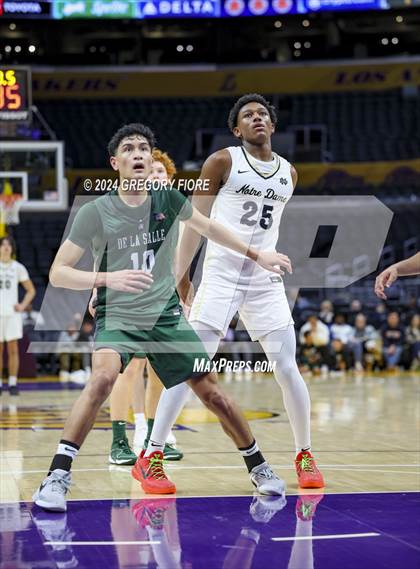 Thumbnail 2 in De La Salle vs Notre Dame (SO) (2024 Coastal Catholic Classic) photogallery.