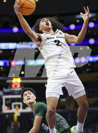 Thumbnail 1 in De La Salle vs Notre Dame (SO) (2024 Coastal Catholic Classic) photogallery.