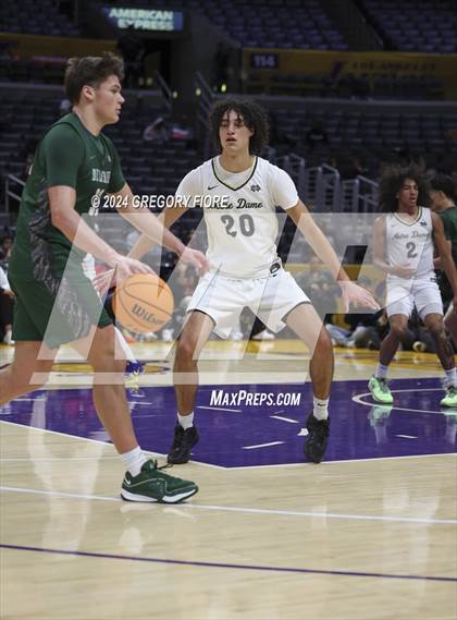 Thumbnail 2 in De La Salle vs Notre Dame (SO) (2024 Coastal Catholic Classic) photogallery.
