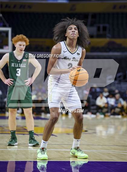 Thumbnail 1 in De La Salle vs Notre Dame (SO) (2024 Coastal Catholic Classic) photogallery.