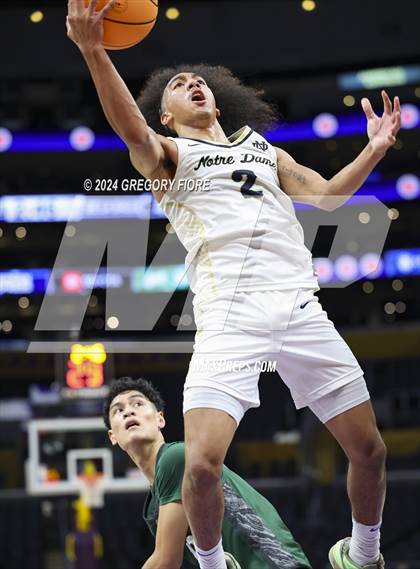 Thumbnail 2 in De La Salle vs Notre Dame (SO) (2024 Coastal Catholic Classic) photogallery.