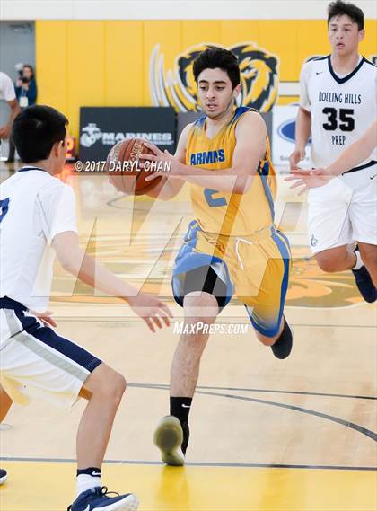 Thumbnail 3 in Rolling Hills Prep vs. Holy Martyrs Armenian (CIF-SS D5AA Finals) photogallery.