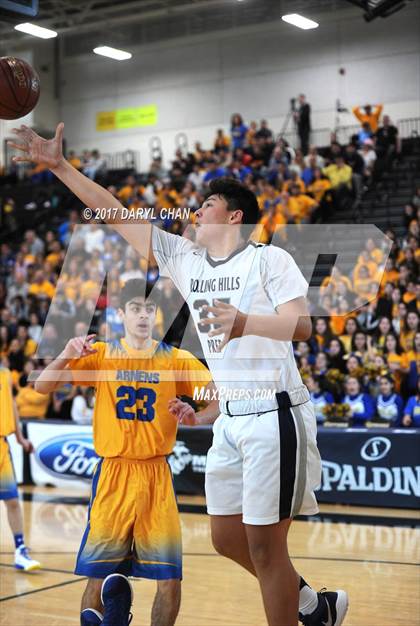 Thumbnail 3 in Rolling Hills Prep vs. Holy Martyrs Armenian (CIF-SS D5AA Finals) photogallery.