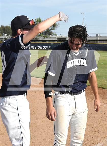 Thumbnail 1 in Sonora vs. Canyon Springs (CIF-SS D4 Playoff) photogallery.