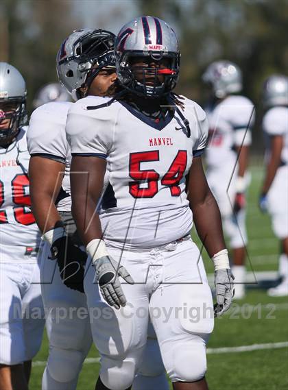 Thumbnail 2 in Manvel vs. Port Arthur Memorial (UIL 5A Division 2 Bi-District Playoff) photogallery.