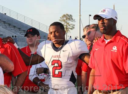 Thumbnail 1 in Manvel vs. Port Arthur Memorial (UIL 5A Division 2 Bi-District Playoff) photogallery.
