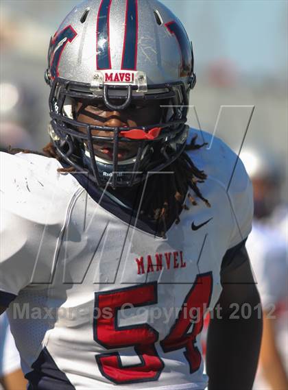 Thumbnail 1 in Manvel vs. Port Arthur Memorial (UIL 5A Division 2 Bi-District Playoff) photogallery.