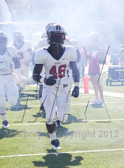 Thumbnail 1 in Manvel vs. Port Arthur Memorial (UIL 5A Division 2 Bi-District Playoff) photogallery.