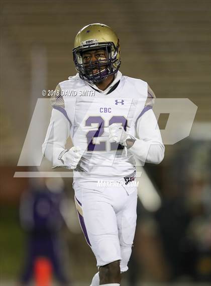 Thumbnail 1 in Christian Brothers vs. Rockhurst (MSHSAA Class 6 Show-Me Bowl) photogallery.