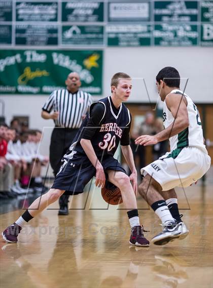 Thumbnail 2 in Loudoun Valley vs Heritage (VHSL Region II Quarterfinal) photogallery.