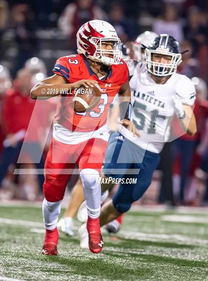 Thumbnail 3 in Marietta @ Milton (GHSA 7A Round 2 Playoff) photogallery.