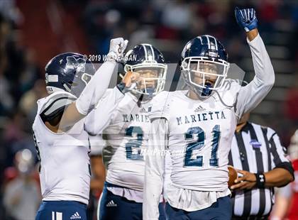 Thumbnail 3 in Marietta @ Milton (GHSA 7A Round 2 Playoff) photogallery.