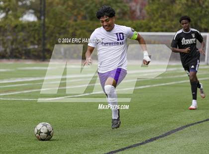Thumbnail 1 in Cathedral vs Servite (SoCal College Showcase) photogallery.
