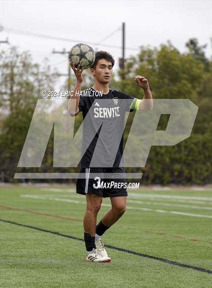 Thumbnail 1 in Cathedral vs Servite (SoCal College Showcase) photogallery.