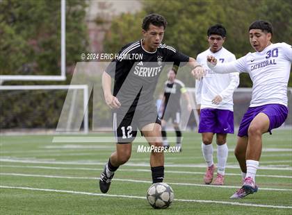 Thumbnail 3 in Cathedral vs Servite (SoCal College Showcase) photogallery.