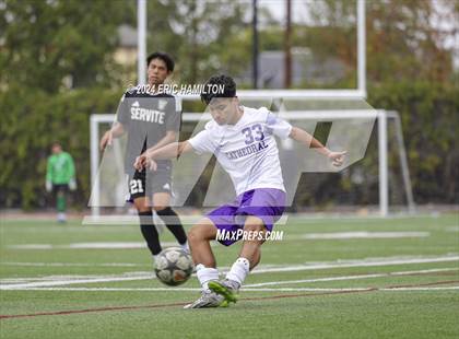 Thumbnail 3 in Cathedral vs Servite (SoCal College Showcase) photogallery.