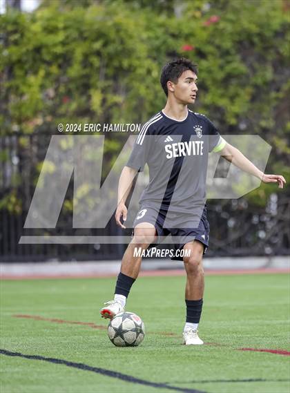 Thumbnail 2 in Cathedral vs Servite (SoCal College Showcase) photogallery.