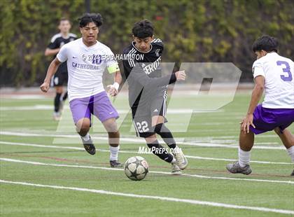 Thumbnail 3 in Cathedral vs Servite (SoCal College Showcase) photogallery.