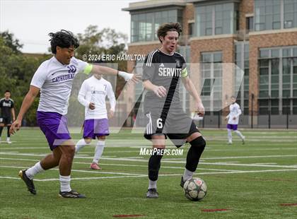Thumbnail 1 in Cathedral vs Servite (SoCal College Showcase) photogallery.
