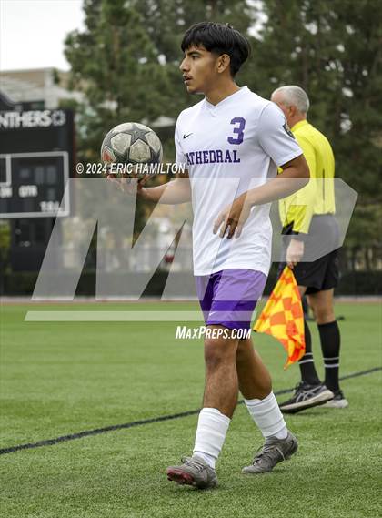 Thumbnail 2 in Cathedral vs Servite (SoCal College Showcase) photogallery.