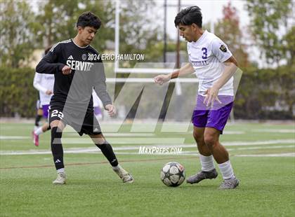 Thumbnail 1 in Cathedral vs Servite (SoCal College Showcase) photogallery.