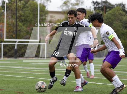 Thumbnail 1 in Cathedral vs Servite (SoCal College Showcase) photogallery.