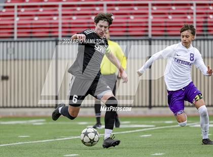 Thumbnail 1 in Cathedral vs Servite (SoCal College Showcase) photogallery.