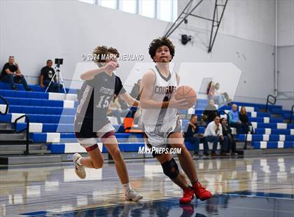 Thumbnail 1 in Stuart Hall vs. Half Moon Bay (Burlingame Lions Club Tournament) photogallery.