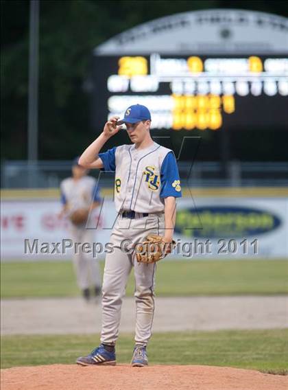 Thumbnail 1 in Wolcott vs Seymour (CIAC Class M Semifinal) photogallery.
