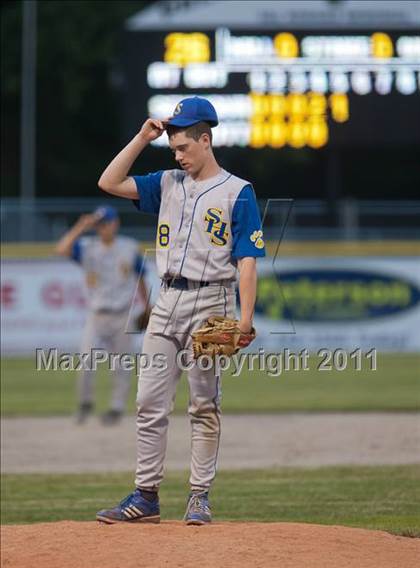 Thumbnail 2 in Wolcott vs Seymour (CIAC Class M Semifinal) photogallery.
