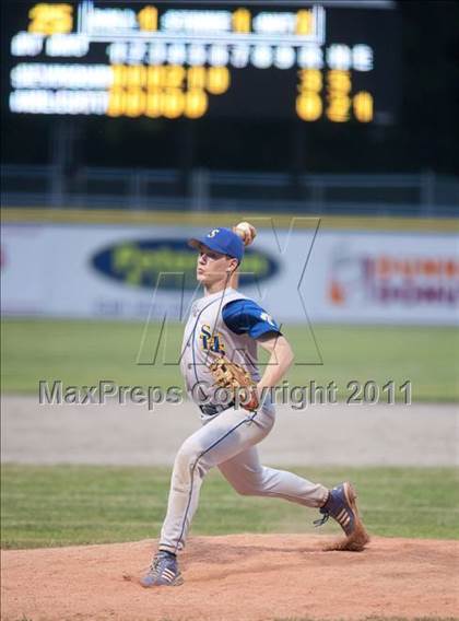 Thumbnail 2 in Wolcott vs Seymour (CIAC Class M Semifinal) photogallery.
