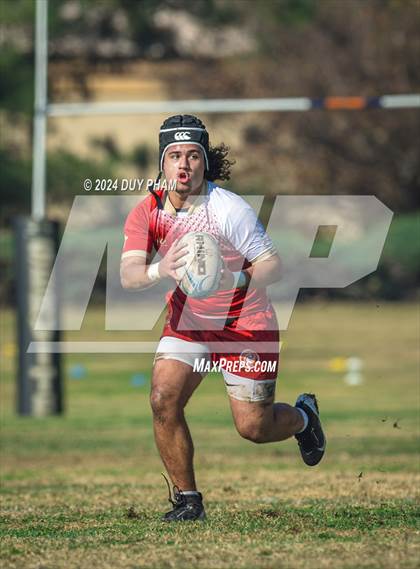 Thumbnail 2 in Edison VS Orange Lutheran photogallery.