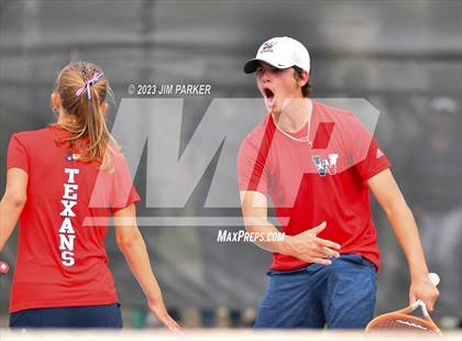 Thumbnail 3 in Kaufman vs Wimberly (UIL 4A Boys Team Tennis Finals) photogallery.