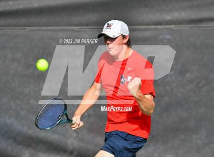 Thumbnail 2 in Kaufman vs Wimberly (UIL 4A Boys Team Tennis Finals) photogallery.