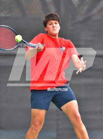 Thumbnail 3 in Kaufman vs Wimberly (UIL 4A Boys Team Tennis Finals) photogallery.