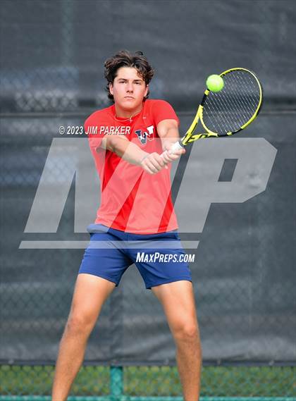 Thumbnail 1 in Kaufman vs Wimberly (UIL 4A Boys Team Tennis Finals) photogallery.