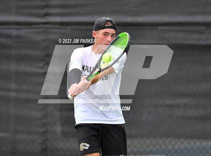 Thumbnail 2 in Kaufman vs Wimberly (UIL 4A Boys Team Tennis Finals) photogallery.