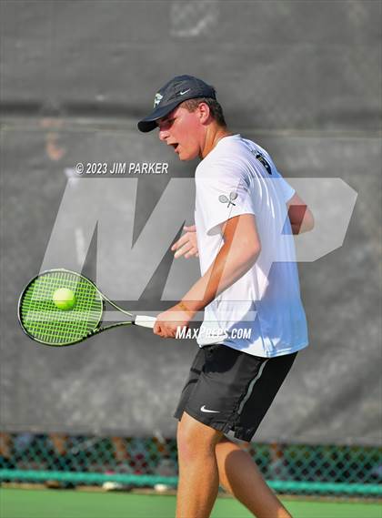 Thumbnail 2 in Kaufman vs Wimberly (UIL 4A Boys Team Tennis Finals) photogallery.