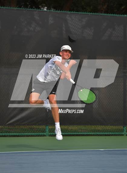 Thumbnail 2 in Kaufman vs Wimberly (UIL 4A Boys Team Tennis Finals) photogallery.