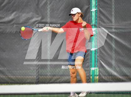 Thumbnail 2 in Kaufman vs Wimberly (UIL 4A Boys Team Tennis Finals) photogallery.