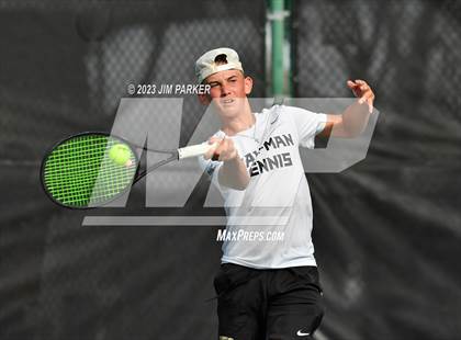 Thumbnail 2 in Kaufman vs Wimberly (UIL 4A Boys Team Tennis Finals) photogallery.